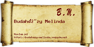 Budaházy Melinda névjegykártya